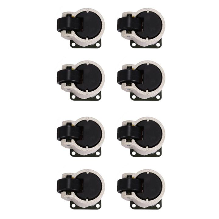 8 Pcs Retractable Leveling Casters Industrial Machine Swivel Caster Castor Wheel for Office Chair Trolley 330 Lbs