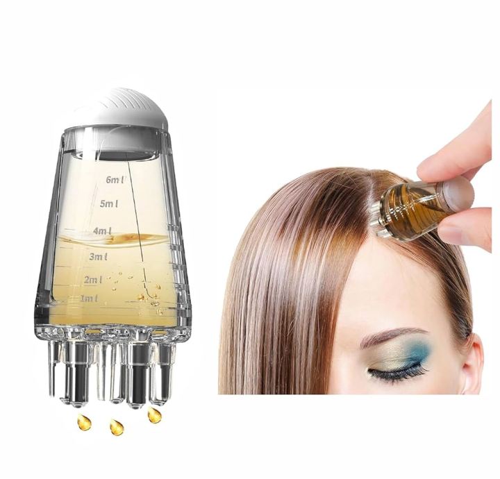 Mini 6ML Portable Scalp Applicator Liquid Comb Roots Massage Medicine for Hair Growth Serum Oil Nourish Oil Applicator Hair Care