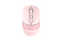 A4tech FB10CS Silent Click Multimode Rechargeable Wireless Mouse - Bluetooth + 2.4G - Connects upto 3 Devices - 1200 to 2400 DPI - Type C Charging - For PC/Laptop/Tablet/Smart TV - Stone Black/Ash Blue/Matcha Green/Baby Pink. 