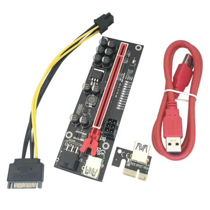 VER011%20USB%203.0%20PCIE%20Riser%20VER%20011%20Express%201X%204x%208x%2016x%20Extender%20Riser%20Adapter%20Card%20SATA%2015pin%20to%206pin%20with%20nice%20material%20-%20Image%202