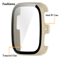 Fashions For Amazfit Active 2 Square Watch Shell With Tempered Glass Film Protective 2-in-1 PC Watch Cover Protection Decoration. 