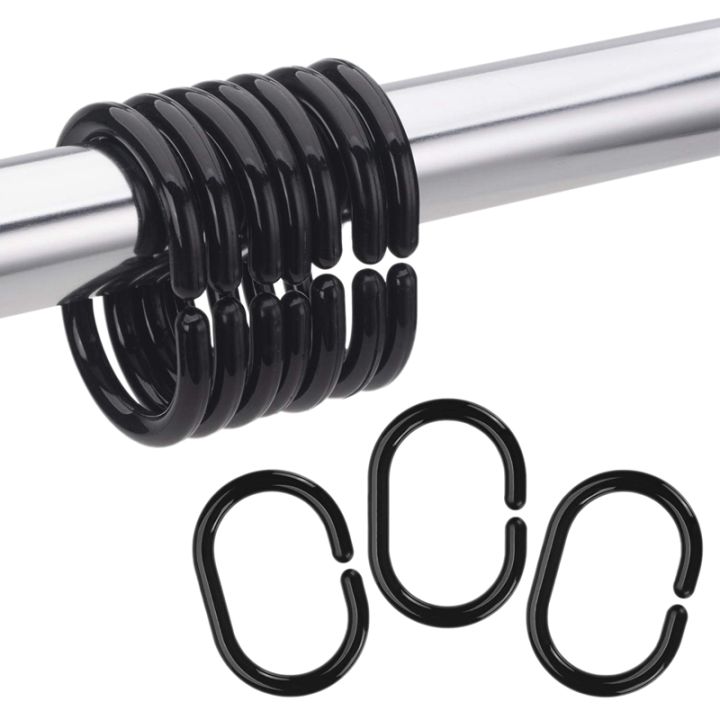 24%20PCS%20Shower%20Curtain%20Rings%20Plastic%20Shower%20Curtain%20Hooks%20for%20Bathroom%20Shower%20Rod%20-%20Image%202