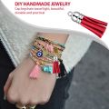100Pcs Keychain Tassels Faux Suede Leather Tassel Pendants Keychain Decoration for DIY Crafts Making Supplies.