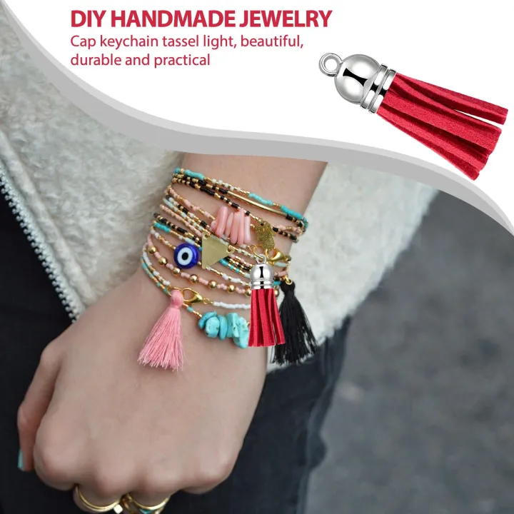 100Pcs%20Keychain%20Tassels%20Faux%20Suede%20Leather%20Tassel%20Pendants%20Keychain%20Decoration%20for%20DIY%20Crafts%20Making%20Supplies%20-%20Image%205