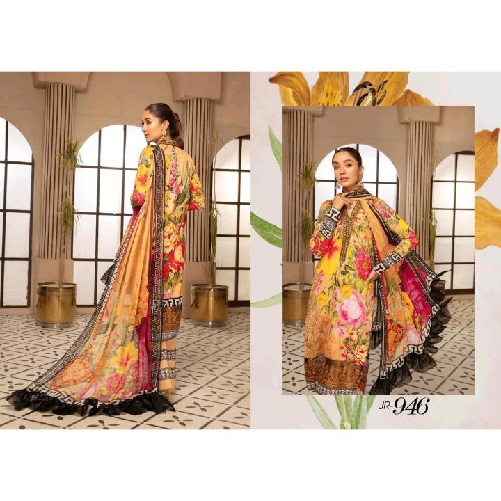 JOHRA by Satrangi Embroidered Digtil Printed Lawn with Chiffon Dupatta
