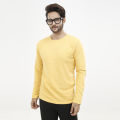 Master Yellow Color Cotton Full Sleeve T-Shirt For Men. 