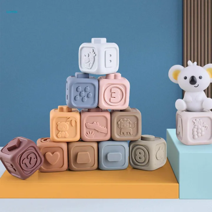 PVC Stacking Building Blocks Intelligence Play Preschool Early Learning ...