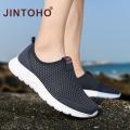 JINTOHO Uni Summer Breathable Mesh Men Shoes Lightweight Men Flats Fashion Casual Male Shoes Cheap Women Shoes.