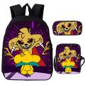 Kawaii Cartoon Mikecrack Backpacks Anime Compadretes Schoolbag Children Bookbag 3Pcs/Set Students School Bag Los Compas Mochila.