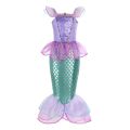 Mermaid Dress Year Birthday Party Dress Girls Corner Costume Children Purple Disney Little Mermaid Ariel Princess Color Cosplay Children's Gala. 