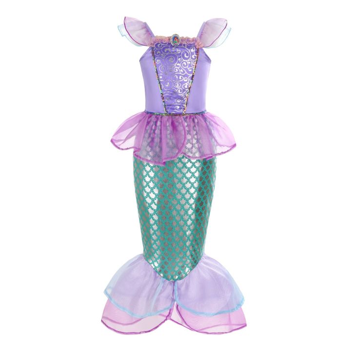 Mermaid%20Dress%20Year%20Birthday%20Party%20Dress%20Girls%20Corner%20Costume%20Children%20Purple%20Disney%20Little%20Mermaid%20Ariel%20Princess%20Color%20Cosplay%20Children's%20Gala%20-%20Image%203