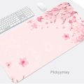 Pink Sakura Mouse Pad Gaming Mousepad Cherry Blossom Mause Large Gamer Keyboard PC Desk Mat Office Computer Table Mausepad. 