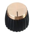 ZOROOM 10Pcs Guitar AMP Amplifier Knobs Push-on Black+Gold Cap for Marshall Amplifier.