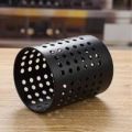 Spoon Stand for Dining Table Fancy Stainless Steel Cutlery Holder, Black.