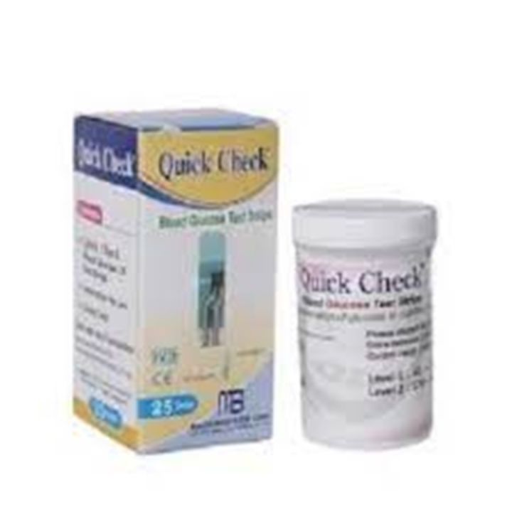 Blood Glucose QUICK CHEK Test Strips - 25 pcs