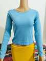 Cotton New Fashionable Cotton short body Full hata Crop Tops Blouse for Women by now in amena fashion.