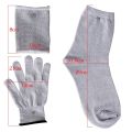 Conductive Silver Fiber TENS/EMS Electrode Massage Gloves / Socks / Wrist Electrotherapy Unit For Physical Therapy Dropshipping. 