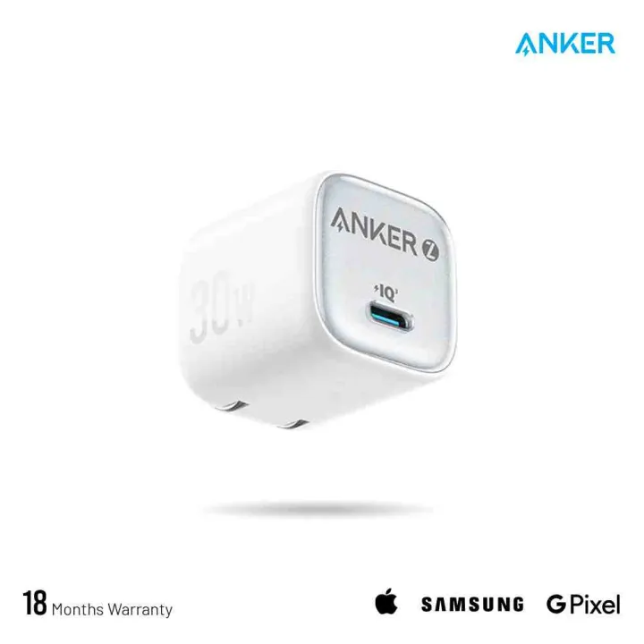 Anker%20Zolo%2030W%20PD+IQ%20Compact%20GaN%20USB-C%20Enhanced%20Temperature%20Control%203X%20Faster%20Charging%20Adapter%20-%20iPad/iPhone/Samsung/Pixel/Xiaomi/OnePlus/Vivo/Nothing/Motorola%20-%20Image%202