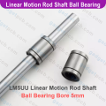 LM5UU Linear Motion Rod Shaft Bearing 5mm Inner Diameter LM5UU Linear Motion Ball Bearing Bushing For 3D Printer CNC Machine Parts.