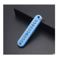 Anti-lost Phone Number Plate Keychain DIY Number Pendant Keyring Key Chain for Wallet Car Motorcycle Pet Kids. 