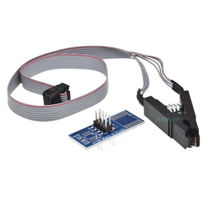 SOIC8%20SOP8%20FLASH%20CHIP%20IC%20Test%20Clips%20Socket%20Adapter%20BIOS/24/25/93%20Programmer%2024C%20W25Q%20SOP8%20TO%20DIP8%20SPI%20BIOS%20FLASH%20-%20Image%202