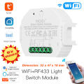 MS-104 AC90-250V 1CH 2.4G Wifi + RF433 10 Amp Smart Automatic Switch Module. 