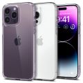 For Apple iPhone 14 Pro Premium Silicone Case Crystal Clear Soft TPU Ultra-Thin Transparent Flexible Protective Mobile Phone Back Cover.