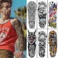 Large Arm Sleeve Tattoo Waterproof Temporary Tattoo Full Arm Body Art Stickers Women Adult Man Semi Permanent Tattoo Lion Rose. 