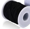 Kaitun 2 mm Elastic Cord Stretch String Elastic Beading Cord Craft Thread for Jewelry Making (Black). 