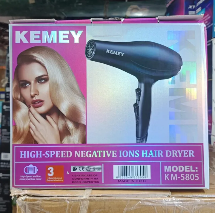 Kemei-KM-5805-1000W-%20(%202%20in%20!%20)%20Powerful-Professional-Heavy-Duty-Hair-Dryer-for-Unisex%20-%20Black%20-%20Image%206