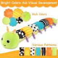 Baby Rattle Musical Caterpillar Worm Soft Infant Plush Toys Educational Interactive Sensory Toy for Babies Newborn Toddler Gift. 