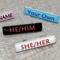 Personalised Badge Custom Enamel Pin Personalised Name Design Brooch Customizable Badge Gift for Her Him.