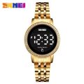 SKMEI 1669 Simple Date Time Watches For Female reloj mujer Digital LED Touch Women Watch Diamond Waterproof Ladies Wristwatches. 