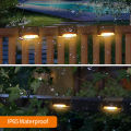 【Lejia】1/4/8/12/16pcs LED Solar Deck Path Stair Solar Garden Light Landscape Step Lights Balcony Fence Yard.