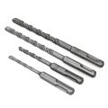 KOGEEK 4PCS 5-10mm Hammer Drills Bit Set 2 Pits 2 Slots SDS Round Shank Concrete Brick Tile Wall Drill Bits with Surface Heat Treatment 5mm 6mm 8mm 10mm. 