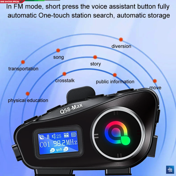 Q58-Max%20Motorcycle%20Helmet%20Bluetooth%20Headset%20with%20LED%20Screen,%20Intercom,%20FM%20Radio,%20TF%20Card%20LED%20Flashlight%20RGB%20Light%20Design%20Hard%20and%20Soft%20Mic%20Option%201%20Set%20Black%20-%20Image%204