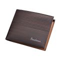Men's Wallet Short Shape PU Leather Fashion Bank Card Holder Nordic Style Travel Commerce Gathering Young Trend.