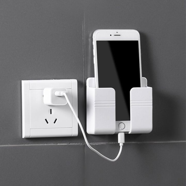 Mobile%20Phone%20Charging%20Hanging%20Holder%20Multifunction%20Wall%20Mounted%20Plug%20Bracket%20Remote%20Control%20Mounted%20Storage%20Box%20-%20Image%204