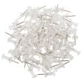 100 Pcs Push Pin Thumb Tack Clear Color 3/8inch Drawing Cork Board Office Pushpin. 