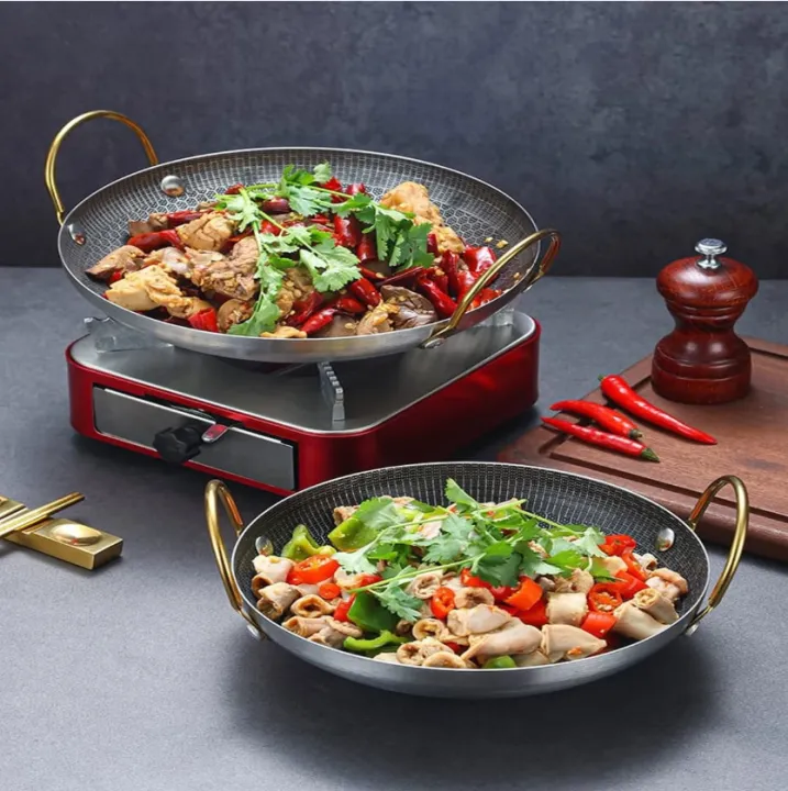 Honeycomb%20Nonstick%20Iron%20Deep%20Two%20Handled%20Frying%20Pan%20-%20Image%205