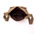 Retro Travel men's Shoulder Bag Flip Solid Color Casual Messenger Canvas Fashion Zipper Multifunctional Male Crossbody Bag.