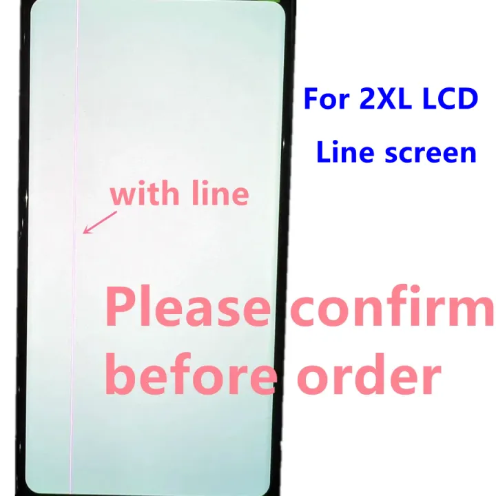 Original With Line For Google Pixel 2XL LCD Display Touch Screen Digitizer Assembly Pixel2xl Screen Replacement