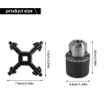 Drill Chucks Set 1.5-10mm Drill Chuck Adapter Tool Quick Change Adapter Electric Hammer Accessories. 