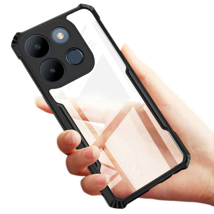 TheGiftKart%20Crystal%20Clear%20Infinix%20Note%2030%20Back%20Cover%20Case%20%7C%20360%20Degree%20Protection%20%7C%20Shock%20Proof%20Design%20%7C%20Transparent%20Back%20Cover%20Case%20for%20Infinix%20Note%2030%20(Black%20Bumper)%20-%20Image%202