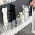 Punching Free Wall Mounted 3Grids Storage Box Eyebrow Clip Scissors Eyebrow Pencil Brush Lipstick Small Items Organizer Storage Yao Store. 