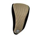 Cool Fabric Gear Knob Cover - Beige and Black.