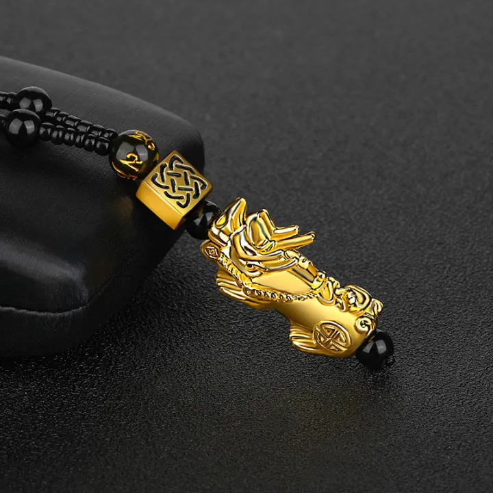 Chinese%20Traditional%20Jewelry%20Buddhist%20Beads%20Gold%20Silver%20Plated%20Piyao%20Pendant%20Women%20Men%20Good%20Lucky%20Fengshui%20Pixiu%20Necklace%20-%20Image%206