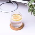 Durable Cork Coasters with Lip for Drinks Absorbent Thick Rustic Saucer with Holder Heat & Water Resistant  Reusable Natural Round Coasters for Bar Glass Cup Table. 