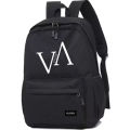 Korean Style Men's Black Bag Backpack Travel Bags Female Junior High School Student Elementary and Middle School Student Schoolbags Men's Fashion.