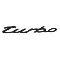 Car Monogram Logo-Turbo Black. 